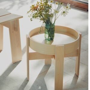 Ikea Marimekko Side Table Birch Veneer LAST ONE